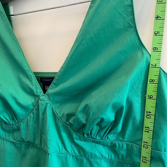 GAP Green Maternity Halter SZ-L Cute Shirt - Picture 6 of 16
